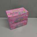 2 x Valentines Day Gifts for Kids, Valentines Unicorn Donut Erasers with Cards, Classroom Exchange Prizes & Party Favors, Ideal Valentine Gifts for Boys Girls, School Classroom Prize Exchange (Ice cream)