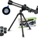 Astronomical Telescope, Professional 20X 30X 40X Astronomical Landscape Telescope with Tripod, Portable for Beginners