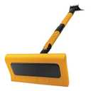 EcoNour 49" Snow Broom with Ice Scraper for Car Windshield & Windows | Scratch Free Snow Brush for Cars, Trucks & SUVs | Long Head Snow Rake Remover Perfect for Home and Car Roof