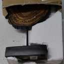 Deco 79 Resin Tribal Decorative Sculpture Abstract Carved Home Decor Statue with Black Stand and Wavy Edge, Accent Figurine 11" x 3" x 17", Brown