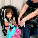 Holm Airport Car Seat Stroller Travel Cart and Child Transporter - A Carseat Roller for Traveling. Foldable, storable, and stowable Under Your Airplane seat or Over Head Compartment.