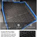 KIWI MASTER Floor Mats for 2014-2018 Jeep Wrangler JK 4-Door, OEM Replacement 82213860, Custom Fit All Weather Car Mats, Heavy Duty TPE Floor Liners, Front & Rear 2 Row, Black