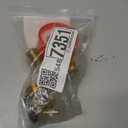 Hooshing 3 Way Shut Off Valve 1/4" Hose Barb 2 Switch Y Shaped Ball Valve Soild Brass with Stainless Clamps for Water Fuel Air