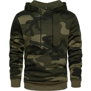 LBL Leading the Better Life Men's Solid Pullover Hoodies Sports Soft Blend Fleece Hooded Sweatshirts with Kangaroo Pocket (X-Large, Army Green #03)