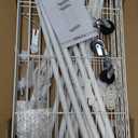 FUTASSI P6 Mini Rolling Clothes Rack Heavy Duty, Clothing Racks for Hanging Clothes, Freestanding Garment Rack with Wheels, Portable Closet Rack Max Load 360LBS, 23.6''W x 14''D x 74.6''H, White