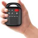 ColourNoise Portable Rechargeable White Noise Machine Mini Small Travel Sound Healing Machine with 30 Soothing Sounds 36 Adjustable Volume Night Light 4 Timer Functions Suitable for Baby Kids Adult (black)