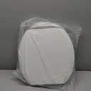 BEMIS 500EC 390 Toilet Seat with Easy Clean & Change Hinges, 1 Pack Round, Cotton White