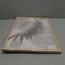 HesenDot 12x16in Sage Green Framed Wall Art, Abstract Leaf Geometric Design, Boho Minimalist Art Poster, Green Tones Botanical Canvas Print, Modern Home Decor for Living Room Bedroom Office, Set of 1