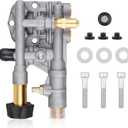 7108366 Pressure Washer Pump Manifold Compatible with Technologies axial cam Pressure Washer Pump 510020 520006