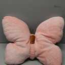 PEACH CAT Butterfly Pillow Decorative Butterfly Shaped Throw Pillows 15.7" x 15.7" Cute Plush Cushion Decor for Bedroom Living Room Sofa Couch Pink