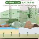 FDW | 5 Inch Twin Mattress | Medium Firm | Gel Memory Foam Mattress | White | Bed in a Box, CertiPUR-US Certified | Pressure Relief, Cooling Ventilated Foam | Washable Removable Cover