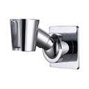 YDmeet Shower Head Holder, Adjustable Handheld Brass Shower Head Bracket, Wall Mount Holder, Drill Free Glue Installation (Polished Chrome)