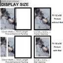 Fxojyvo Black 12x16 Frame Set of 3, Display Picture 10 x 14 with Mat or 12 x 16 Without Mat, Wall Hanging Large Picture Frame for Diamond Art Painting 30cmx40cm - 3 Packs