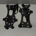 Ice Cleats for Shoes and Boots,Silicone Crampons,11 Stainless Shoe Spikes for Snow and ice,Heavy Duty Traction for Hiking,Climbing &Mountaineering,Ice Fishing (Ultra-Cold -45C, Easy On/OffUnisex) (Small)