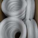 Juexica 48 Pcs 5.8 Inch Foam Wreath Forms for Crafts Foam Circles Ring Small Wreath Polystyrene Ring for Easter Wedding Home Flower Projects DIY Arts Crafts Supplies Easter Decorations