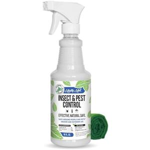 Mighty Mint Peppermint Oil Insect Repellent Spray – Natural Indoor & Outdoor Bug Control for Spiders, Ants, Roaches, and More – Plant-Based, Extra-Strong Formula - 16 oz