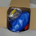 30 Inch Giant Herding Ball with Ball Cover Anti Burst Please Watch VCR for How to Inflation Horse Toys for Horses Entertainment Play, Pump Included(Cute, Blue)