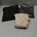 NEW YOUNG 3 Pack Women's Wide Leg Pants with Pockets High Waist Loose Sweatpants Casual Lounge Yoga Workout Palazzo (Medium, Black,brown,apricot)