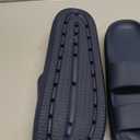 shevalues Orthopedic Slide Sandals for Women with Arch Support Pillow Soft Recovery Slip on Sandals Lightweight Summer Cloud Slippers for Plantar Fasciitis (9.5-10, Dark Blue)