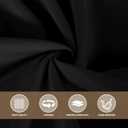 sancua Black Tablecloths for 6 Foot Rectangle Tables, 8 Pack - Washable Polyester Fabric Table Cloth, Reusable Table Covers for Wedding Party, Birthday, Banquet Reception, 54x108 Inch