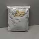 Anytime Home Curtains Blackout and Sheer Layered Solid Window Curtain Panel Pair with Grommet Top, 52Wx63L, Greyish White