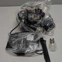 ZJOJO 60FT Solar String Lights Outdoor Waterproof, Solar Lights Outdoor with 15 Shatterproof Bulbs IP65, Patio Light for Outside Decor