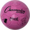 Champion Sports Extreme Series Soccer Ball  Sizes 3, 4, 5, Soft Touch, All Weather, High Air Retention, Youth & Adult League Balls for Training, Games, Outdoor & Indoor Play, Multiple Colors (Pink)