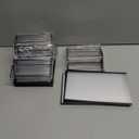 Acrylic Black Sign Holders 5x7, 12 Pack Wedding Black Table Number Holders, Double Sided Photo Display Picture Frame Paper Stand, Clear Flyer Stand Menu Holder for Wedding, Home, Party, Restaurant