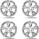 17 Inch Wheel Covers Hubcaps for 2010-2017 Chevrolet Equinox, Fits OEM Alloy Wheel #23406147, Chrome Silver Wheel Skins 4-Pack