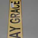 Say Grace Sign - Pray Give Thanks Prayer Metal Sign Modern Wall Art Street Sign Novelty Sign for Door Name Plate Plaque Home Patio Garden Bar Farm House Garage Wall Decor Metal Tin Sign 16 x 4 Inch