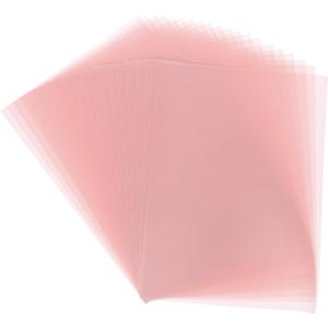 MECCANIXITY Colored Vellum Paper, 50 Sheet Light Pink Transparency 8.5 x 11 Printable Vellum Paper, Translucent Vellum Sheets for Printing Wedding Invitations Ink Jet Laser Printer
