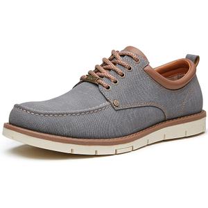 Kkyc Men's Shoes Comfortable Casual Shoes Slip on Lace up Shoes (8, Light Grey)