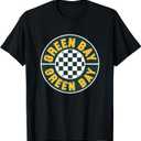 GREEN BAY - Throwback Design - Classic T-Shirt (Black, L)