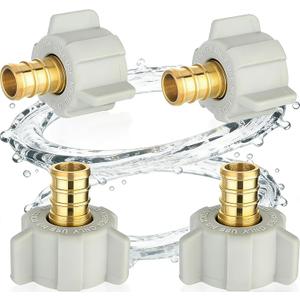 1/2 Inch PEX Female Adapter,Rv Water Plumbing Fittings,Rv Plumbing Fittings,1/2 Inch Female NPT Swivel Adapter,4pcs