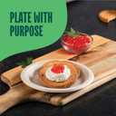 8 x Paper Plates, 100% Compostable Heavy Duty, Disposable 7 Inch, Small Dessert Plate - [125-Pack] Eco-Friendly, Biodegradable Bagasse Natural Brown 7" Small Plates - (PFAS-Free) - (BPI Certified)