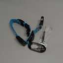 LED AirTag Dog Collar - Brightest Light Up Dog Collars - IP68 Waterproof Air Tag Dog Collar Holder - 1,600 Feet of High Visibility - Magnetic Charging - Dog Lights for Night Walking, Blue M