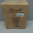 Clawsoff 180 Pack 16 oz Disposable Paper Coffee Cups, Hot/Cold Drinking Cups, coffee, Juice, Retro Design, Leak-Proof, Party, Picnic, Events, Travel, Offices, Shops