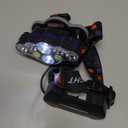 MIOISY Headlamp Rechargeable, 8 LED Super Bright Head Lamp with White Red Light, IPX4 Waterproof Head Lights for Forehead, 8 Modes Headlight Flashlight for Outdoor Hiking Running Fishing Camping (3.5inch)