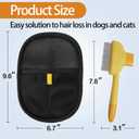 Pet Hair Removal Glove, Pet Flat Tooth Comb, 2Pcs, Pet Grooming Glove and Undercoat Rake Deshedding Tool Set for Dogs Cats Hair Removal Brush Kit for Shedding Control, Magic Brush