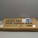 Dual Bed Side Hand Rail, Bed Assist Rail Adjustable Medical Hospital Assistive Devices Bed Rails for Elderly Adults, Fits Queen, Full & Twin Beds