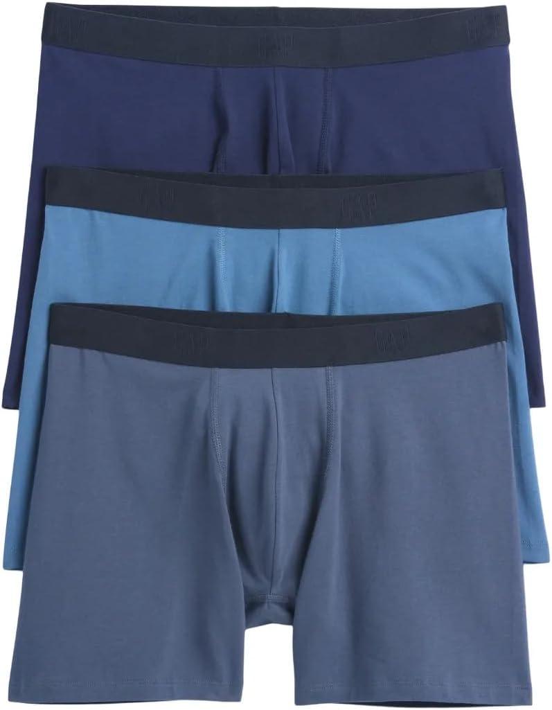 GAP Men's Boxer Brief (Large, Blue Multi)
