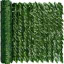 iCover Artificial Ivy Privacy Screen for Fence, 59x157in Strengthened Joint Prevent Leaves Falling Off, Faux Hedge Panels Greenery Vines, Decorative Fences for Outdoor, Garden