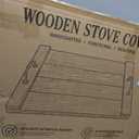 Natural Wood Noodle Board Stove Cover, Wooden Stove Top Cover for Electric and Gas Stove, Decorative Rustic Kitchen Serving Tray, 29.5"L x 22.1"W