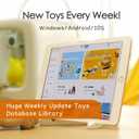 AOSEED 3D Printer for Kids, Beginner 3D Printer with 8 PLA Filament Set, Huge Toy Library & Modify, Wi-Fi & App Control, Create STEM Toys, High Precision, W/ 15+ Mini 3D Design Module, X-Maker Joy