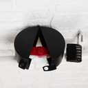 Gate Valve Locking Device (with Password Lock) Gate Valve Lock, Outdoor Faucet Lock, Removable and Easy to Use, Can Prevent Water Theft (Black)