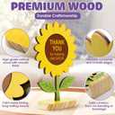 Sunflower Thank You Gift - Teacher Appreciation, Best Friend Gift, Employee Appreciation, Paraprofessional & Assistant Principal Gift, Friendship Gift for Women, Sunflower Decor (W4)