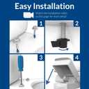 Bemis 730SLEC Slow Close Toilet Seat, Easy Clean Hinges and Durable Plastic Seat, Made in USA, Round, Bone
