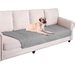 Ameritex Waterproof Blanket Reversible Dog Bed Cover Pet Blanket for Furniture Bed Couch Sofa (30x90 Inch (Pack of 1), Lightgrey)