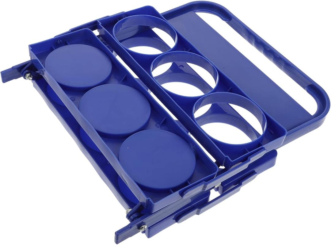 PRETYZOOM Beer Holder Carrier Beverage Organizer Ktv Bar Accessory Storage Basket Non-Skid Handle Compact Design (Blue)