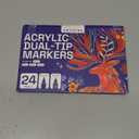 ARTISTRO 24 PACK ACRILIC DUAL TIP PENS BRUSH+FINE TIPS
